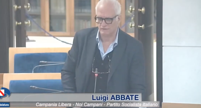 L'iniziativa del Consigliere regionale della Campania Luigi Abbate. Le dichiarazioni pronunciate durante il Consiglio regionale